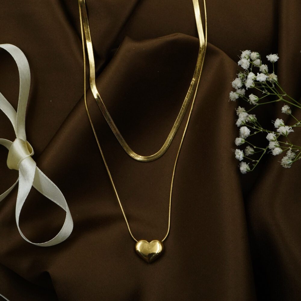 Golden Heart Necklace - Image 2